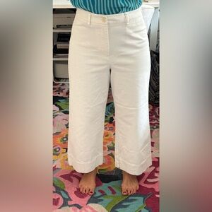 Frank And Oak off white cropped pants